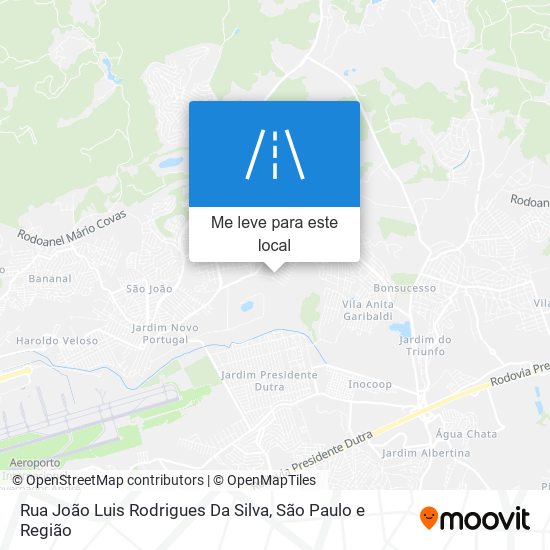 Rua João Luis Rodrigues Da Silva mapa