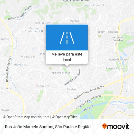 Rua João Marcelo Santoni mapa