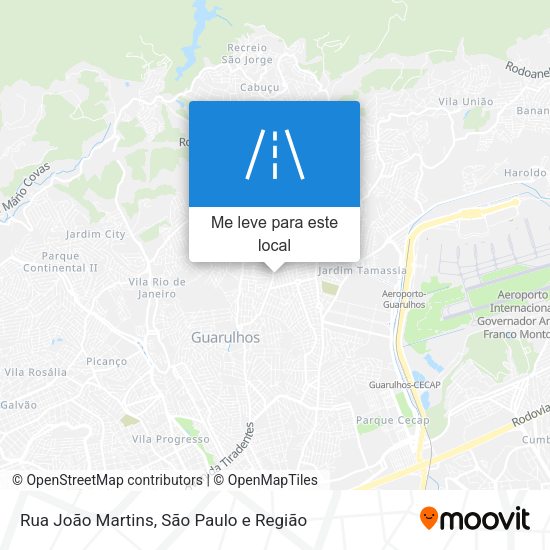 Rua João Martins mapa