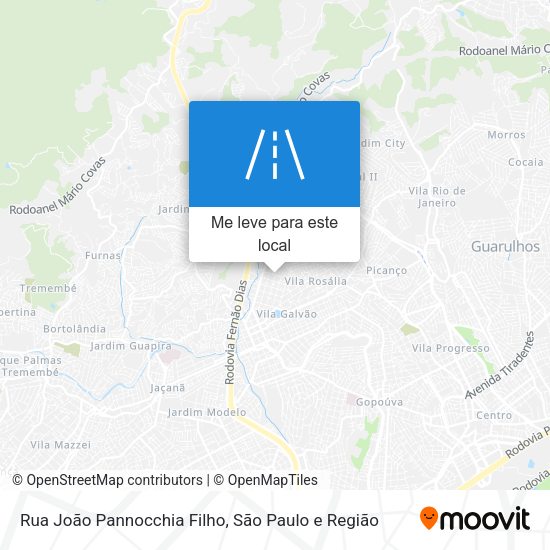 Rua João Pannocchia Filho mapa