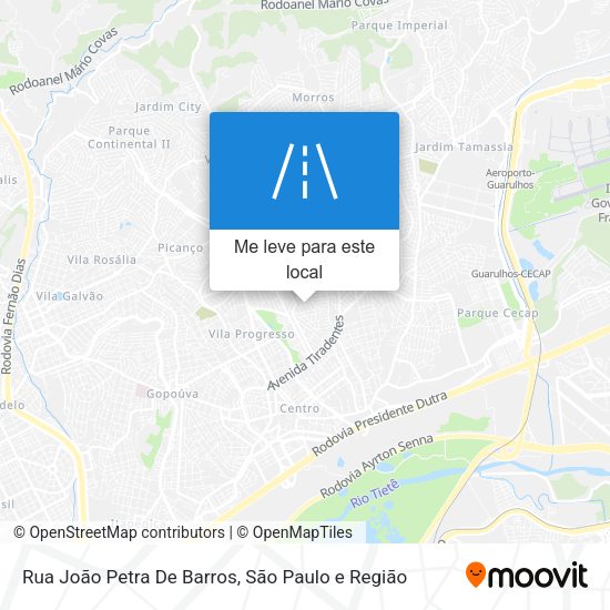 Rua João Petra De Barros mapa