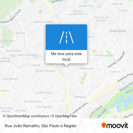 Rua João Ramalho mapa