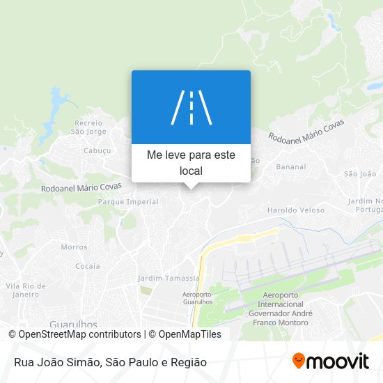 Rua João Simão mapa