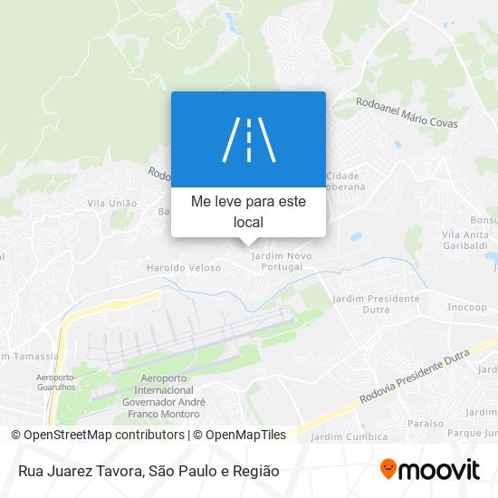 Rua Juarez Tavora mapa