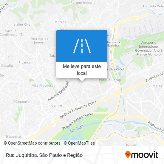 Rua Juquitiba mapa