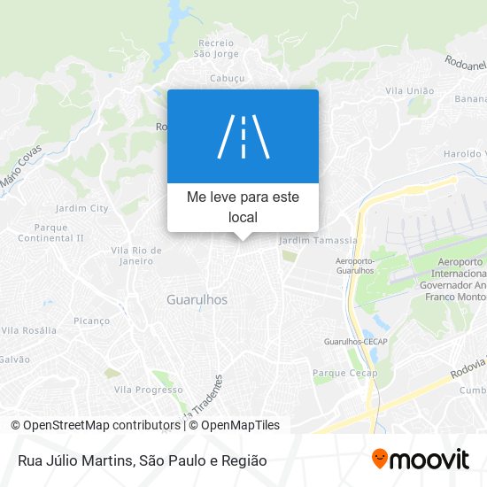 Rua Júlio Martins mapa