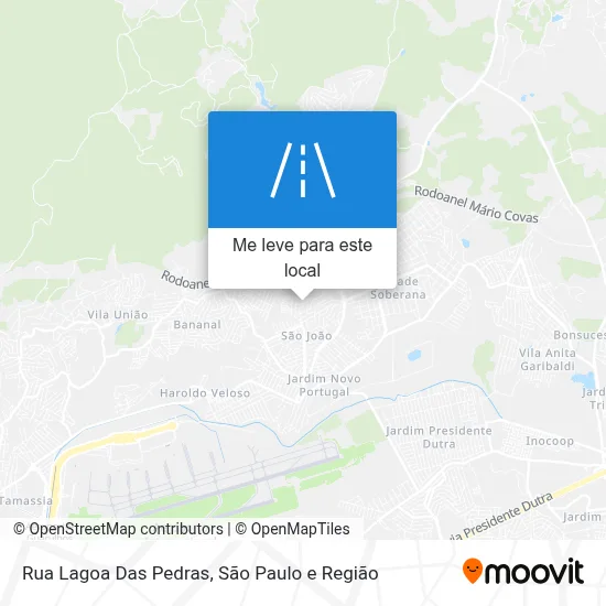 Rua Lagoa Das Pedras mapa