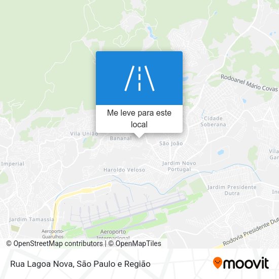 Rua Lagoa Nova mapa