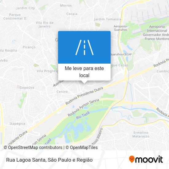 Rua Lagoa Santa mapa