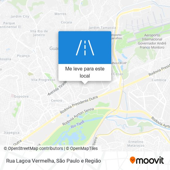 Rua Lagoa Vermelha mapa