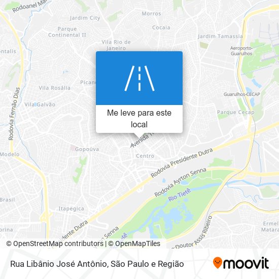 Rua Libânio José Antônio mapa