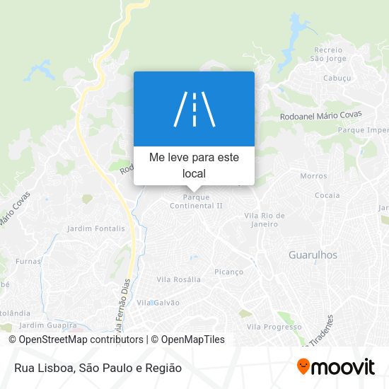 Rua Lisboa mapa