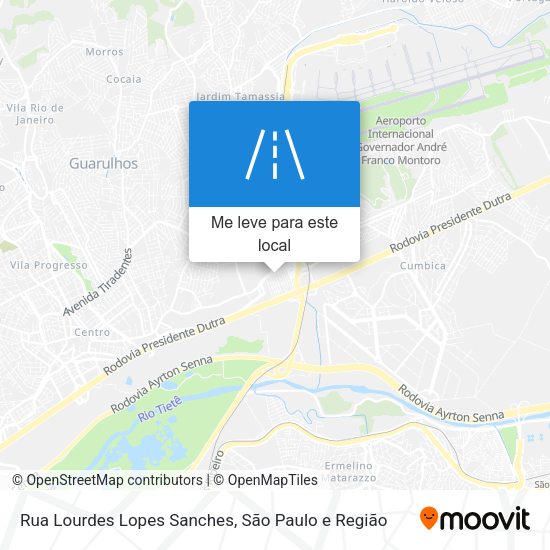 Rua Lourdes Lopes Sanches mapa