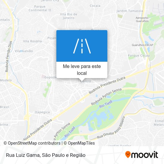 Rua Luiz Gama mapa