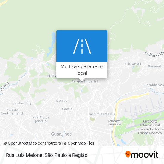 Rua Luiz Melone mapa