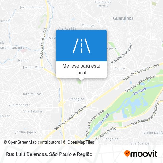 Rua Lulú Belencas mapa