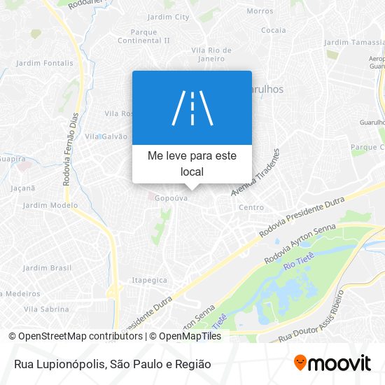 Rua Lupionópolis mapa