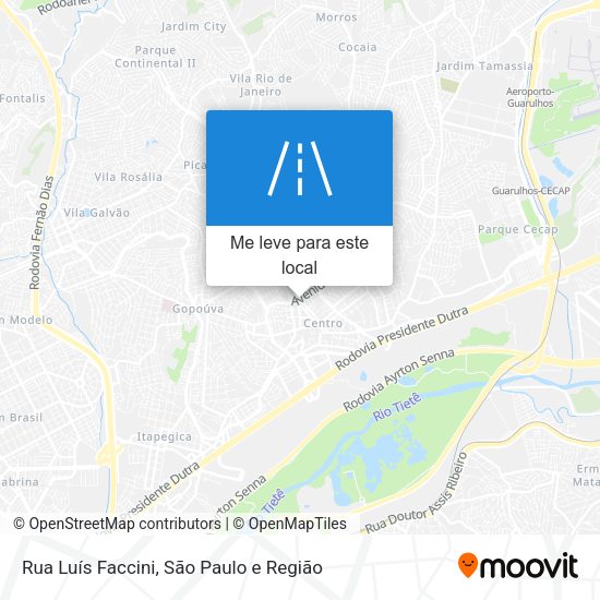 Rua Luís Faccini mapa