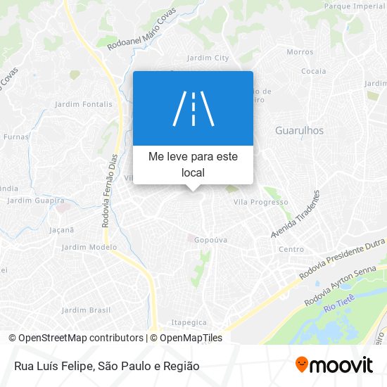 Rua Luís Felipe mapa