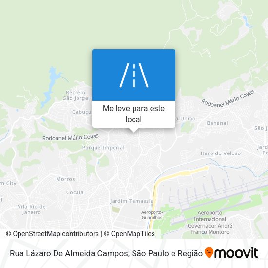 Rua Lázaro De Almeida Campos mapa