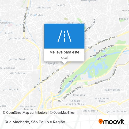 Rua Machado mapa