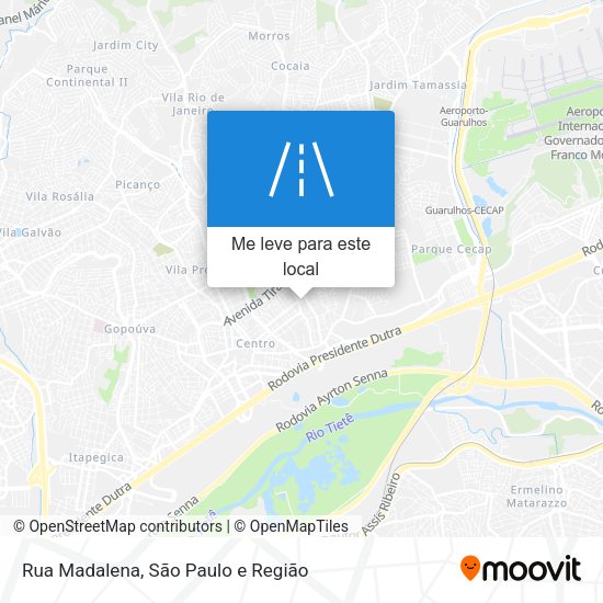 Rua Madalena mapa