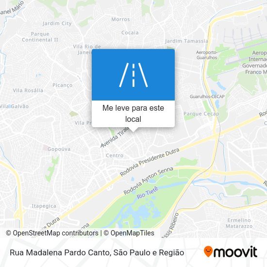 Rua Madalena Pardo Canto mapa