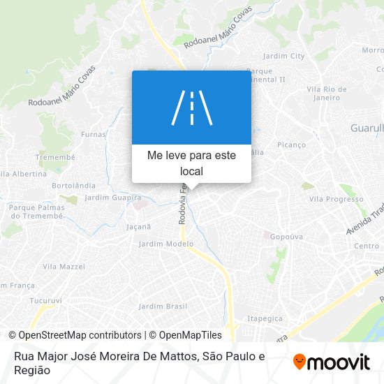 Rua Major José Moreira De Mattos mapa