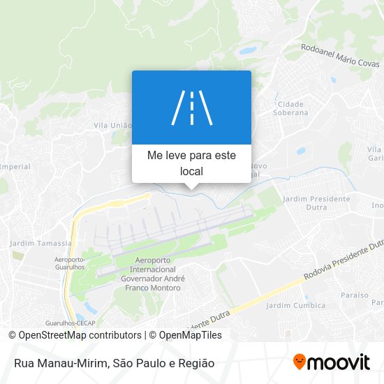 Rua Manau-Mirim mapa