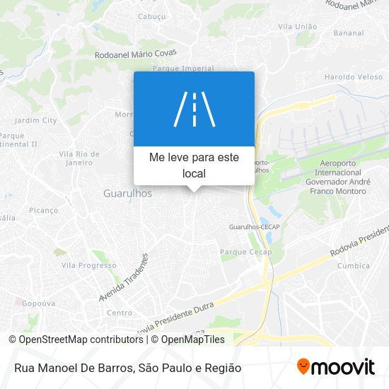 Rua Manoel De Barros mapa