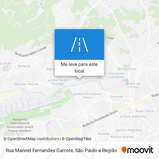 Rua Manoel Fernandes Garrote mapa