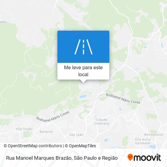 Rua Manoel Marques Brazão mapa