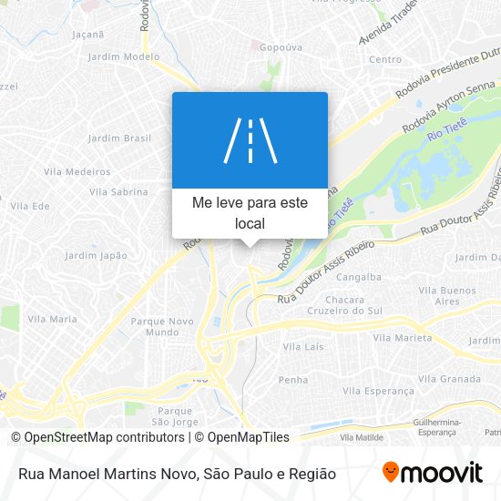 Rua Manoel Martins Novo mapa