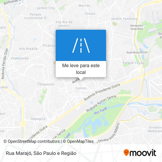 Rua Marajó mapa