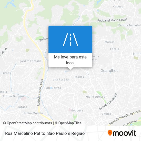 Rua Marcelino Petito mapa