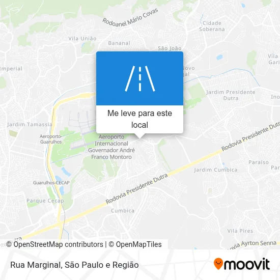 Rua Marginal mapa