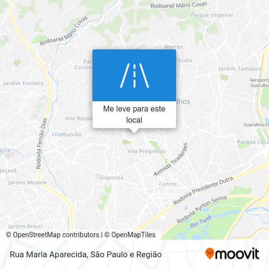 Rua Maria Aparecida mapa