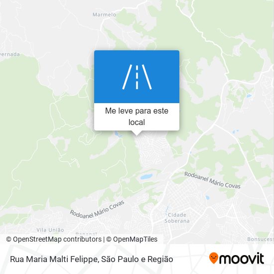 Rua Maria Malti Felippe mapa