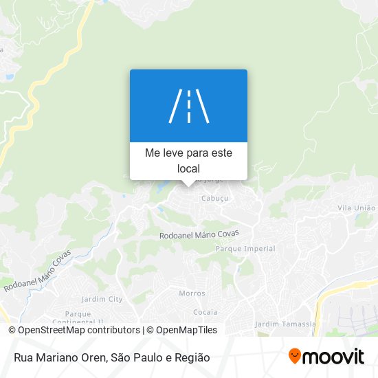 Rua Mariano Oren mapa