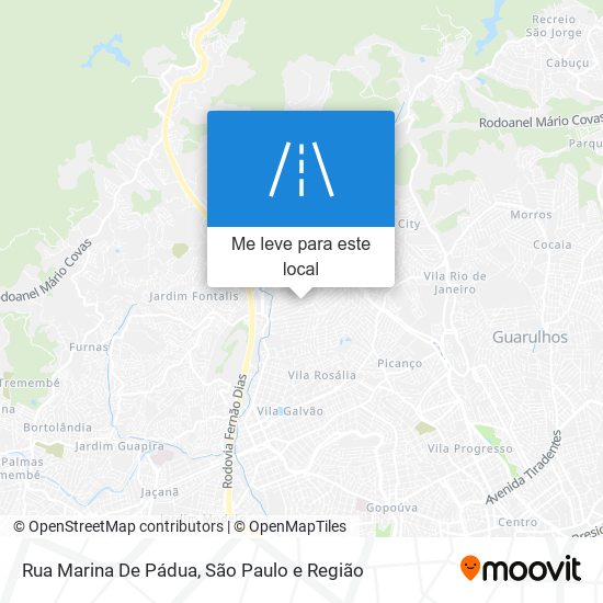 Rua Marina De Pádua mapa