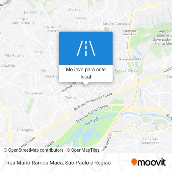 Rua Mario Ramos Maca mapa