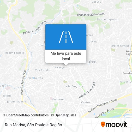 Rua Marisa mapa