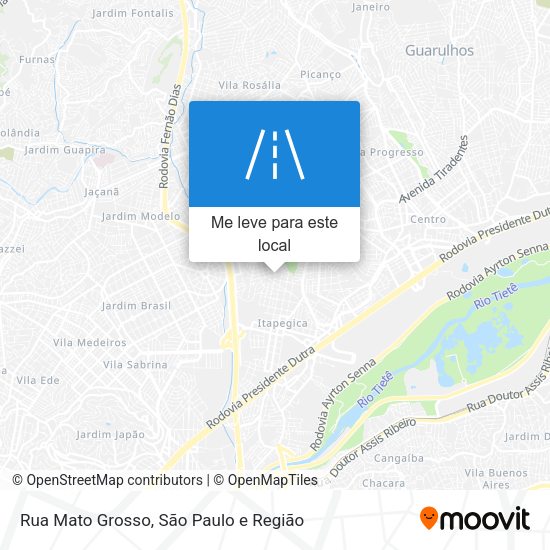Rua Mato Grosso mapa