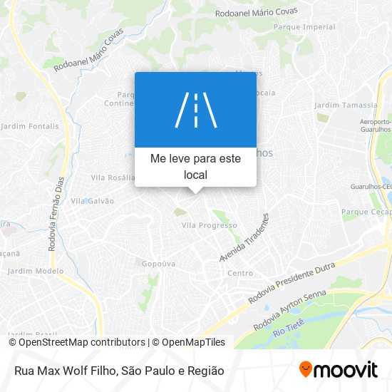 Rua Max Wolf Filho mapa