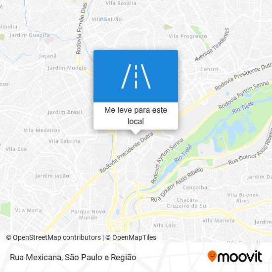 Rua Mexicana mapa