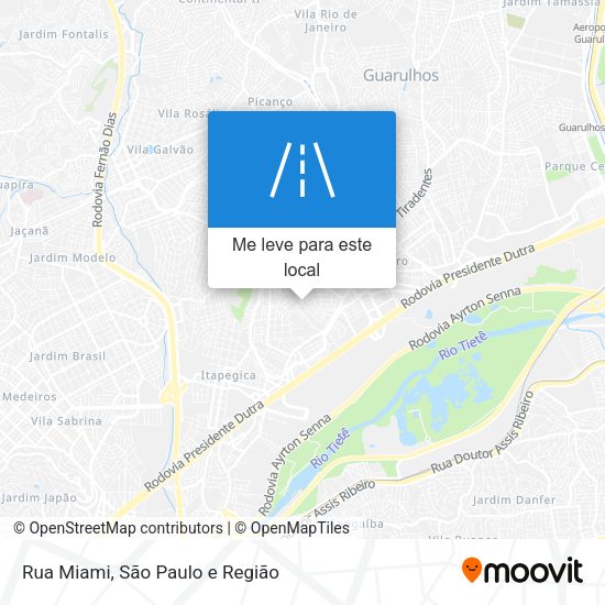Rua Miami mapa