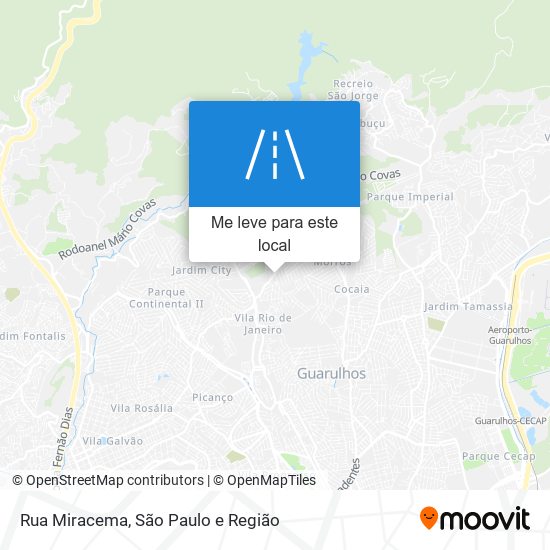 Rua Miracema mapa