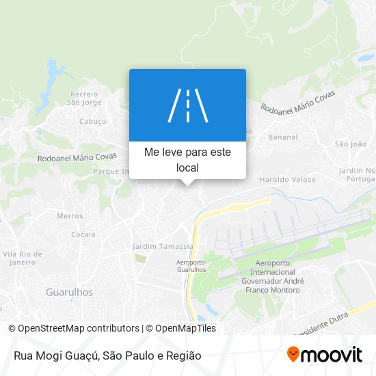 Rua Mogi Guaçú mapa