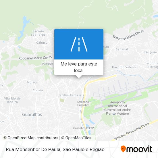 Rua Monsenhor De Paula mapa
