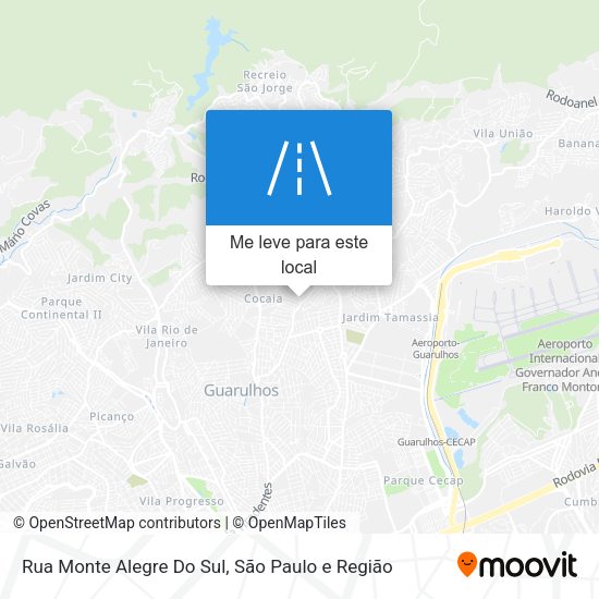 Rua Monte Alegre Do Sul mapa